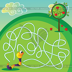 Maze for Children - vector clipart