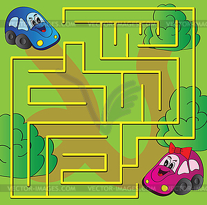 Maze game - vector image