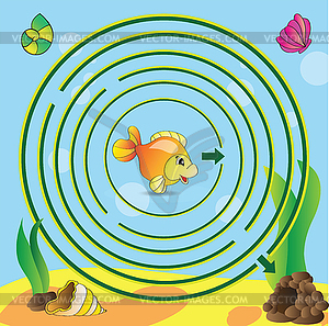 Maze game for kids - vector image