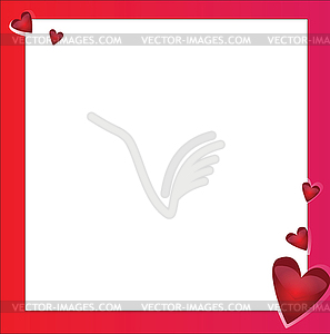 Bright frame - in love - vector clipart