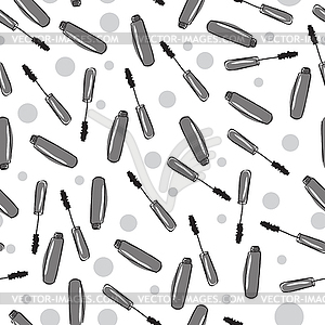 Seamless pattern with mascara - vector EPS clipart