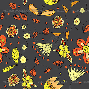 Floral seamless pattern - vector clipart / vector image