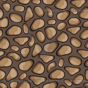 Seamless cartoon stone background for design and - vector image