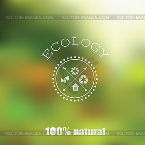 Blurred landscape - vector clipart