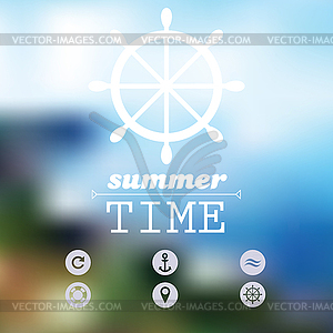 Travel - Blurred Background - vector clip art