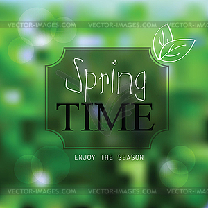 Spring landscape background - vector clipart