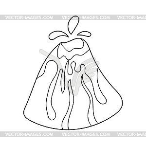 Simple coloring page. Simple children coloring - vector image