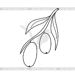 Simple coloring page. Coloring book for children - vector clip art