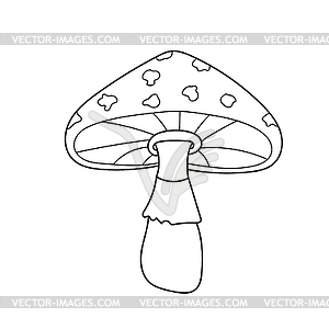 Simple coloring page. Coloring book page template - vector clipart / vector image