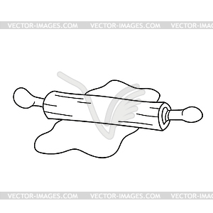 Simple coloring page. Coloring book for kids. - vector image