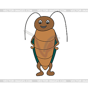 Simple cartoon icon. Cartoon bug  - vector clipart