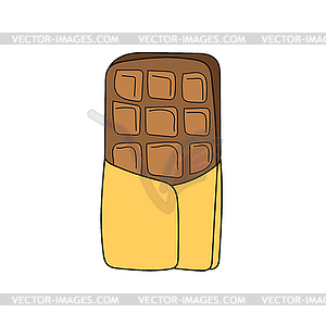 Simple cartoon icon. Chocolate packaging. Simple - vector image