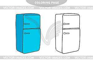 Simple coloring page. Coloring book pages for kids  - vector image