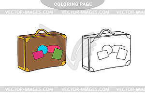 Simple coloring page. Coloring book for children, - stock vector clipart