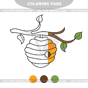 Simple coloring page. Coloring book for children, - vector clipart / vector image