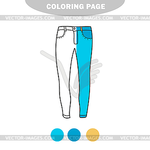Simple coloring page. Coloring book for children, - vector clipart