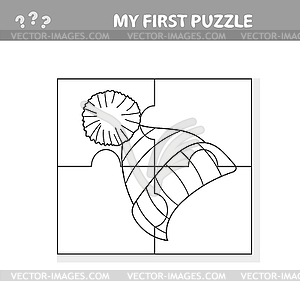 Моя первая головоломка, развивающая игра для детей, - векторная графика