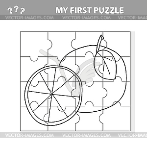 Game for kids. Simple kid application with Sweet - vector image