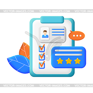 Human resource management and hiring concept. Job - vector image