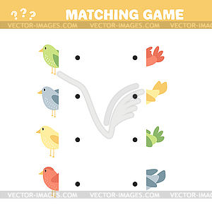 Puzzle game for kids. Activity page. Connect parts - vector image