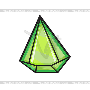 Алмаз, драгоценный камень в мультяшном стиле - изображение в векторе / векторный клипарт