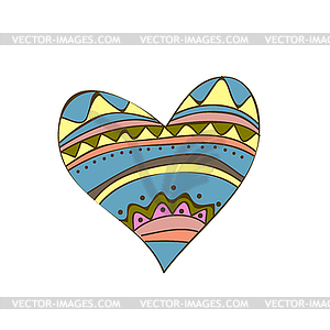 Heart shape. ornament heart. Doodle, Valentine - vector image