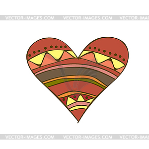 Heart shape. ornament heart. Doodle, Valentine - vector EPS clipart