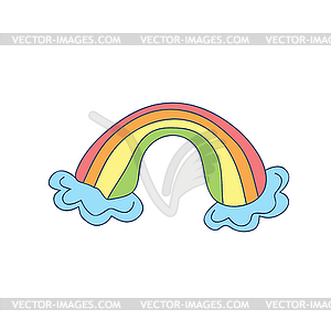 Baby rainbow . nursery modern rainbow - vector clipart