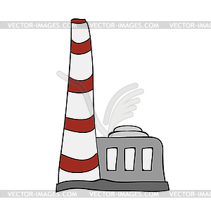 Factory - icon on background - vector clipart