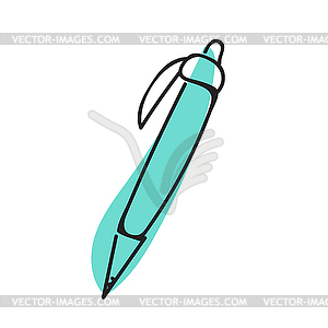 Pen icon. doodle  - vector clip art