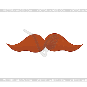 Ginger mustaches icon - vector image