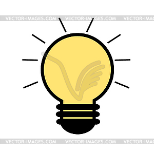 Lightbulb. icon pictogram. Eps  - vector image