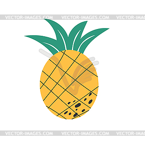 Modern pineapple . Pineapple icon. design style - vector clip art