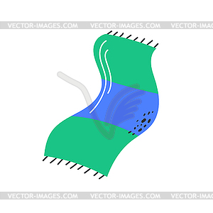 Beach towel . hand-drawn - vector image