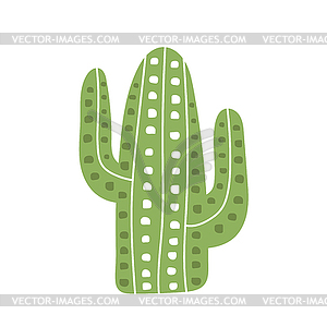 Simple cartoon icon. cactus - cute icon - vector image