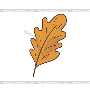 Autumn leaf. Design for poster, textiles, clothing - stock vector clipart