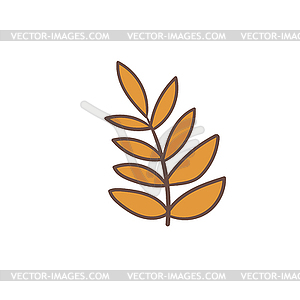 Autumn leaf. Design for poster, textiles, clothing - royalty-free vector image