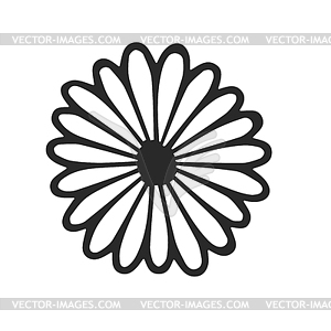 Flower. Element . Doodle icon - vector image