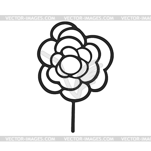 Flower. Element . Doodle icon - vector image