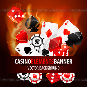 Casino elements - vector image