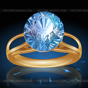 Алмазный Блестящий яркое кольцо - клипарт в формате EPS