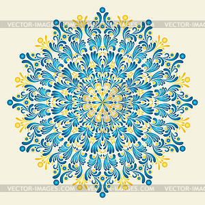 Floral ornament - stock vector clipart