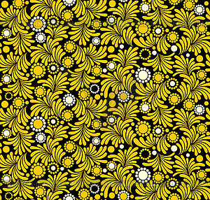 Floral wallpaper - vector clip art