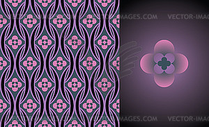 Floral wallpaper - vector clipart