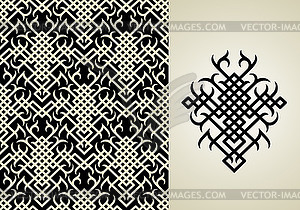 Floral wallpaper - vector clipart