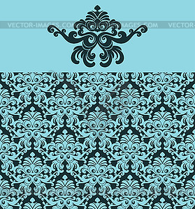 Floral wallpaper - vector EPS clipart