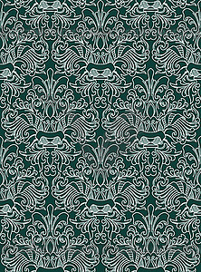 Floral wallpaper - vector clipart