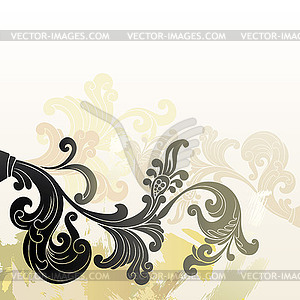 Floral ornament - vector clipart