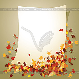 Autumn leaves - vector image