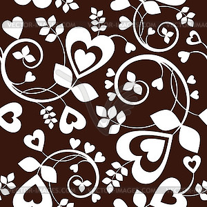 Heart wallpaper - vector clipart